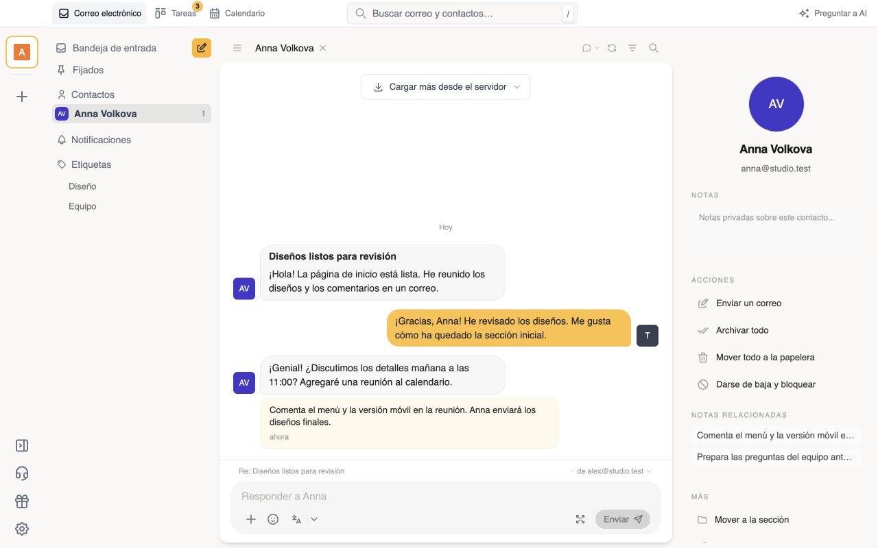Una conversación con una persona